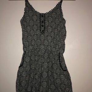 Black and white romper